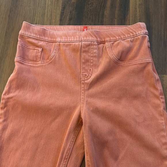 Spanx Jeggings Jean-ish Ankle Leggings Coral Color Size Medium - Picture 5 of 12